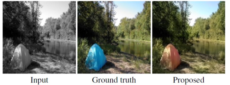 Colorized black & white picture - with wrong color